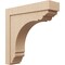 Ekena Millwork 8"W x 32"D x 32"H Thin Warren Rough Cedar Woodgrain TimberThane Corbel, Primed Tan CORUR08X32X32WARRCPR - alternate 1